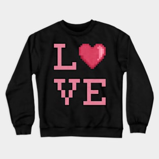 Love Pixels Crewneck Sweatshirt